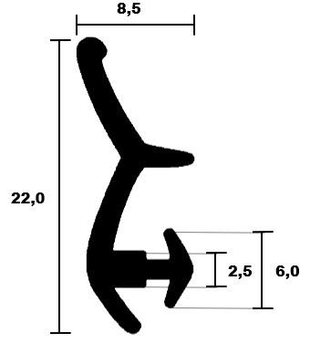 Kömmerling window frame seal 6412 TPE