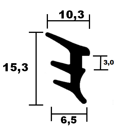 Glazing gasket VG 1094