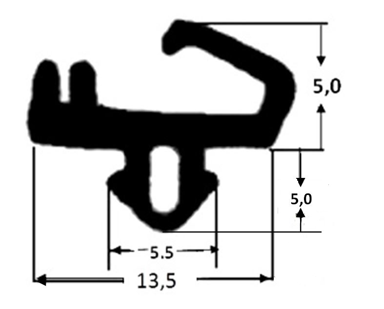 Schüco window frame gasket 224 523 TPE