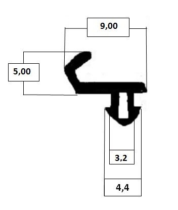 Thyssen window frame seal 2255 TPE