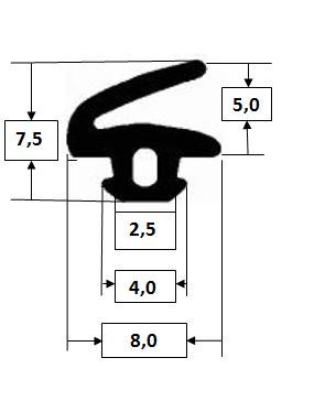 Window seals 1231 TPE - Lip seal