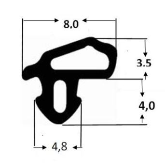 Weru window frame seal 4243 TPE