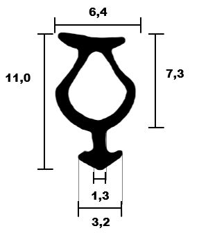 Kömmerling hose seal 0176 A TPE