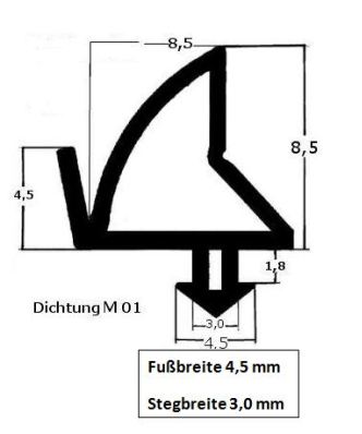 Window seals - Universal made of silicone MO1