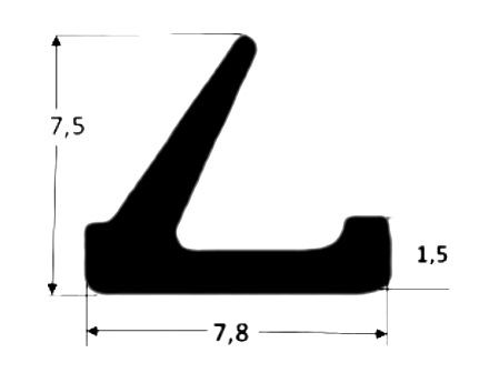 Wooden window seals FR 543