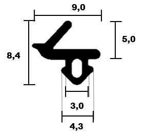 Window seal 0879 TPE - Sash seal