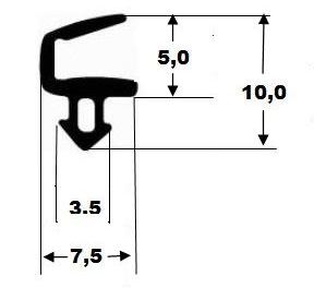 Schüco window sash seal 2578 TPE