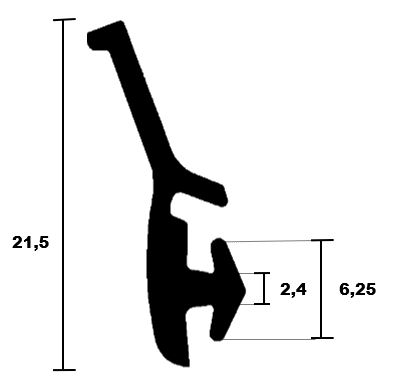 Veka window frame seal 0758 TPE