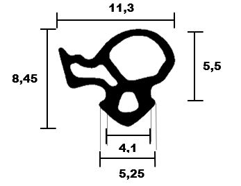 Window seals for the frame 2171 TPE