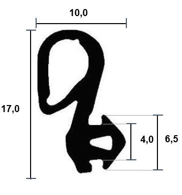 Window seals for the frame 4258 TPE