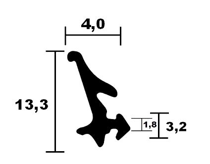 Kömmerling window frame seal 9553 TPE