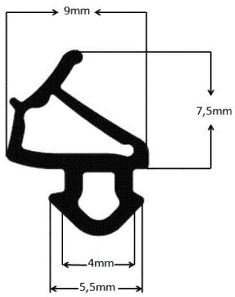 Veka window frame seal V - 1000 TPE