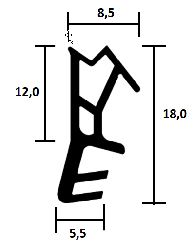 Wooden window seals TPE - FR 003