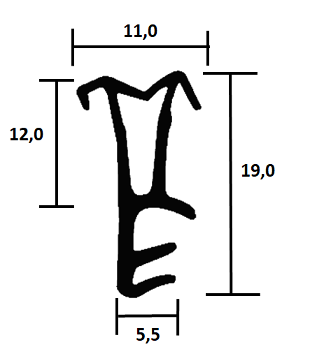 Wooden window seal TPE FR 0023