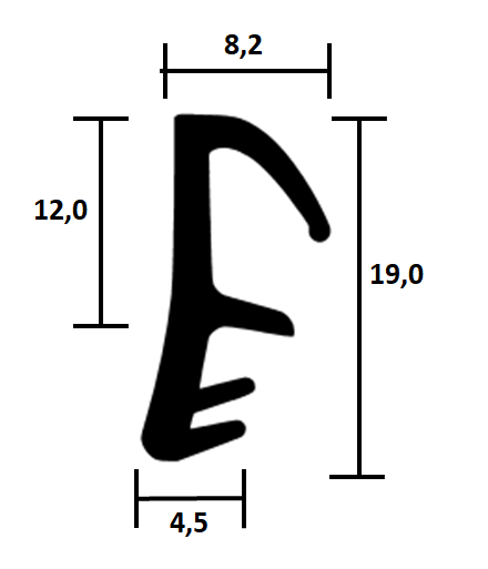 Wooden window seal TPE FR 009