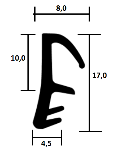 Wooden window seal TPE FR 0013