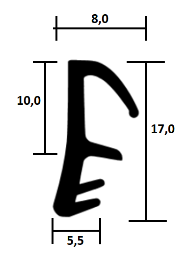 Wooden window seals TPE FR 0024