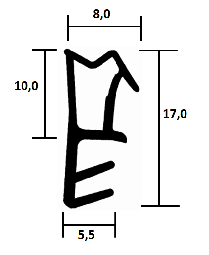 Wooden window seal TPE FR 0011