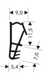 Wooden window seal soft HO - FS - 0125