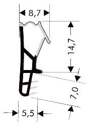 Wooden window seal soft HO - FS - 0155