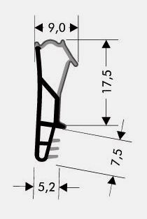 Wooden window seal soft HO - FS - 0185