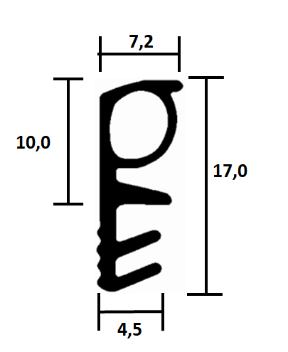 Wooden window seal TPE FR 0007