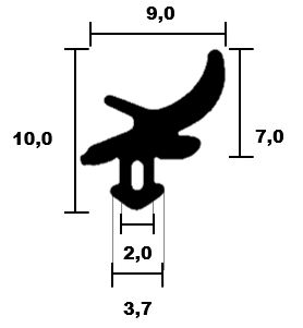 Kömmerling window frame seal 0668 TPE