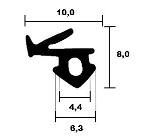 Veka window frame seal 0171 TPE