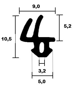 Rehau window 4371 TPE sealing profile