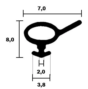 Rehau window frame seal 2811 TPE