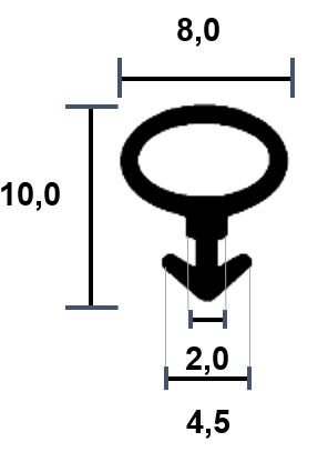 Rehau window hose seal 0137 TPE