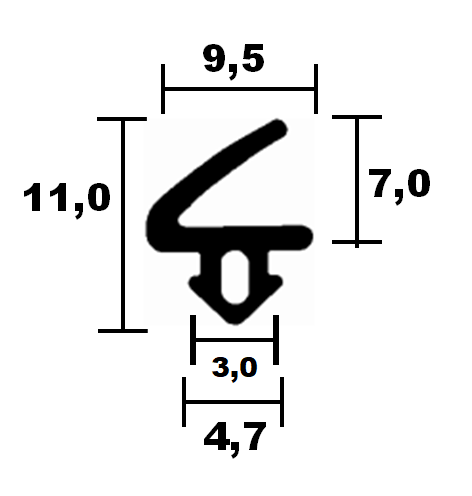 Salamander - Window 6511 TPE - Lip seal