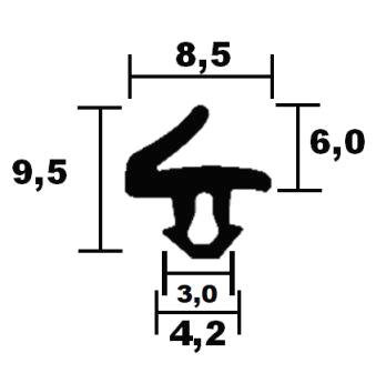 Roplasto window stop seal 3378 TPE