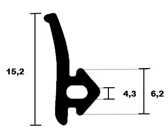 Veka window frame seal 0957 TPE