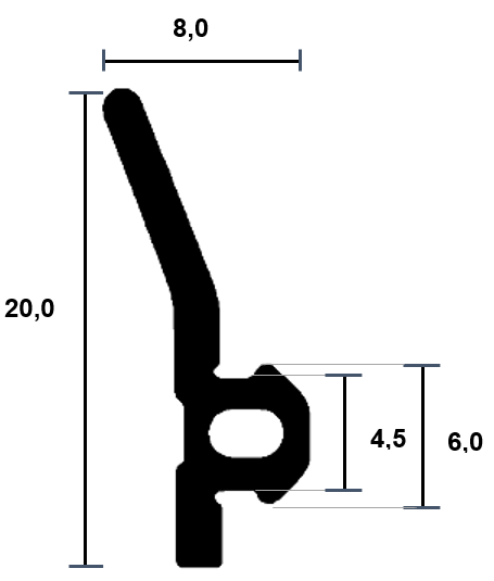 Window seal - frame seal 5831 TPE