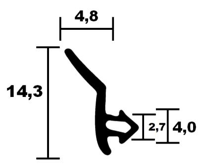 Hapa window frame seal 4588 TPE