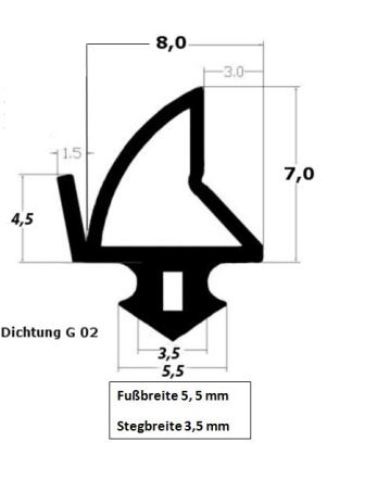 Window seals - Universal made of silicone GO2