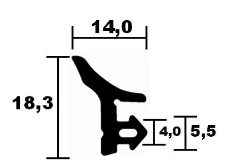 KBE window frame seal 6831 TPE