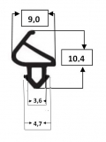 Weru window sash seal TPE 4242