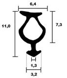 Kömmerling hose seal 0176 A TPE