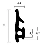 Window seal 1247 TPE - Frame seal