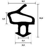 Aluplast window sash seal A 1100 TPE