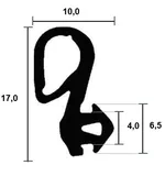 Window seals for the frame 4258 TPE
