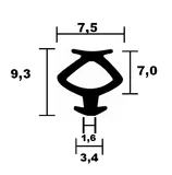 Finstral window seals 8523 TPE sash seal