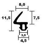 Window seal 1261 TPE stop seal