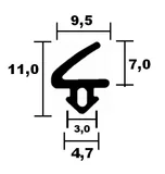 Salamander - Window 6511 TPE - Lip seal