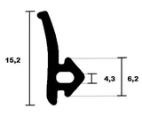 Veka window frame seal 0957 TPE