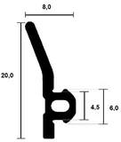 Window seal - frame seal 5831 TPE