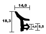 KBE window frame seal 6831 TPE