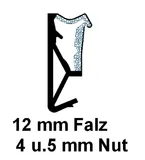 Micro wooden window seals - TPE 125